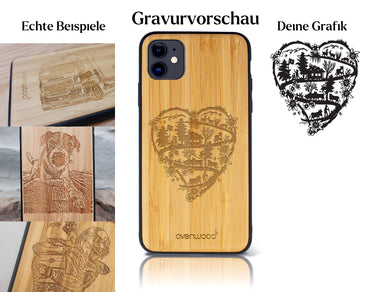 INDIVIDUELL iPhone 11 Bambus-Kunststoff